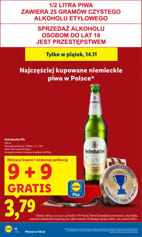 Lidl - gazetka promocyjna Oferta od czwartku od czwartku 13.11 do soboty 15.11 - strona 12