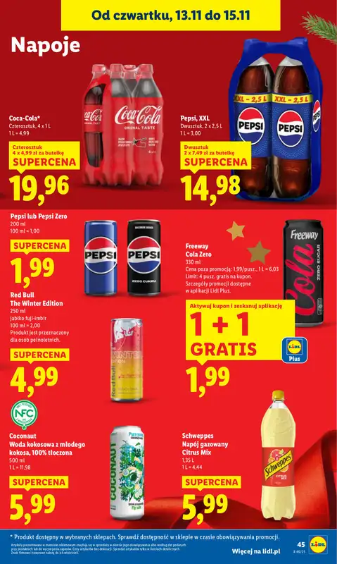 Lidl - gazetka promocyjna Oferta od czwartku od czwartku 13.11 do soboty 15.11 - strona 45