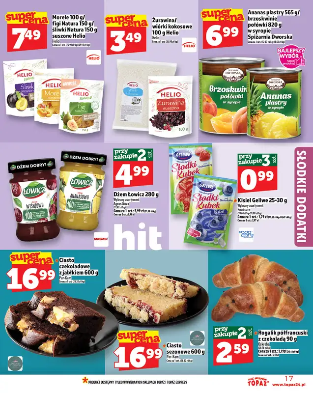 TOPAZ - gazetka promocyjna Gazetka od czwartku 20.11 od czwartku 20.11 do środy 26.11 - strona 17