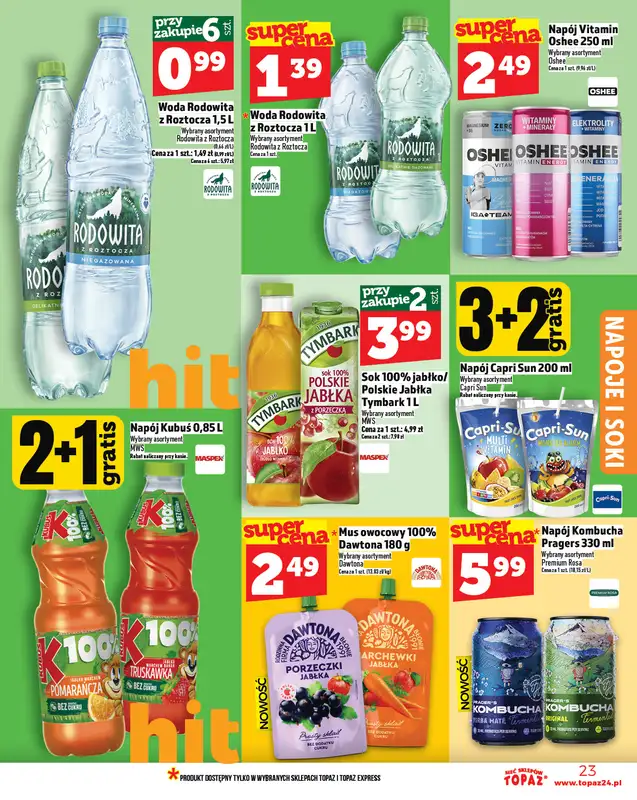 TOPAZ - gazetka promocyjna Gazetka od czwartku 20.11 od czwartku 20.11 do środy 26.11 - strona 23