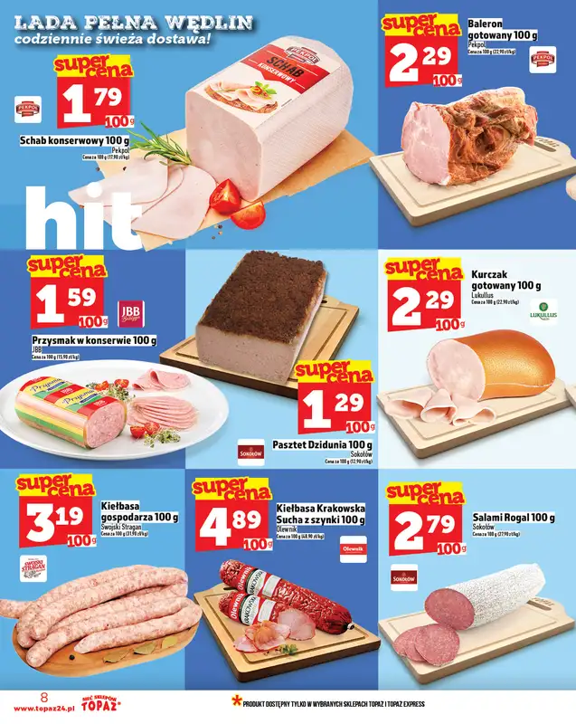 TOPAZ - gazetka promocyjna Gazetka od czwartku 20.11 od czwartku 20.11 do środy 26.11 - strona 8