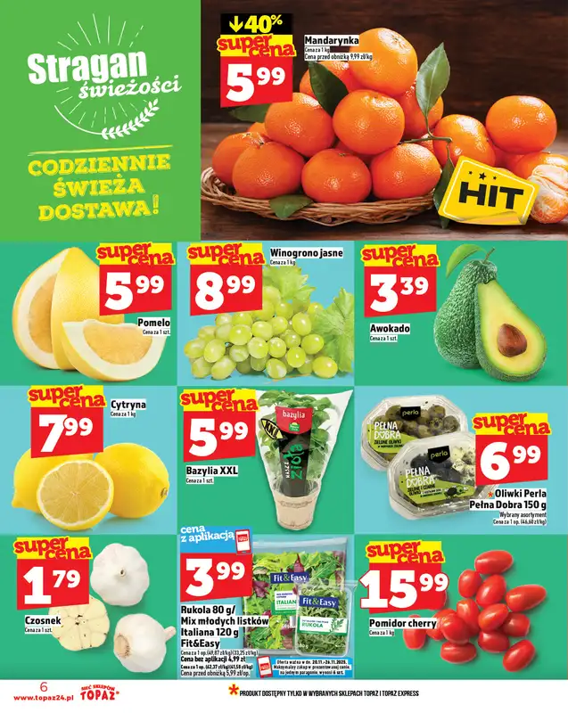 TOPAZ - gazetka promocyjna Gazetka od czwartku 20.11 od czwartku 20.11 do środy 26.11 - strona 6