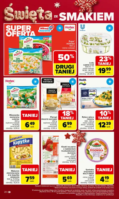 Carrefour - gazetka promocyjna Gazetka Carrefour od poniedziałku od poniedziałku 17.11 do soboty 22.11 - strona 28