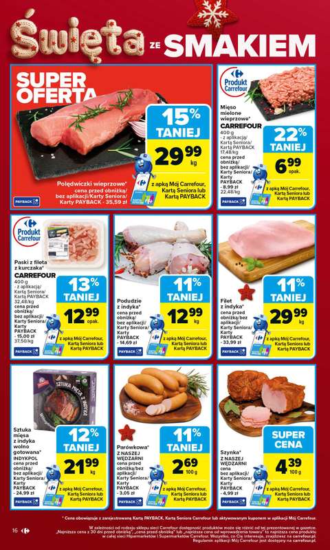 Carrefour - gazetka promocyjna Gazetka Carrefour od poniedziałku od poniedziałku 17.11 do soboty 22.11 - strona 16