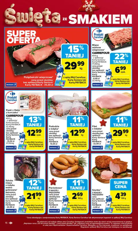 Carrefour - gazetka promocyjna Gazetka Carrefour od poniedziałku od poniedziałku 17.11 do soboty 22.11 - strona 16