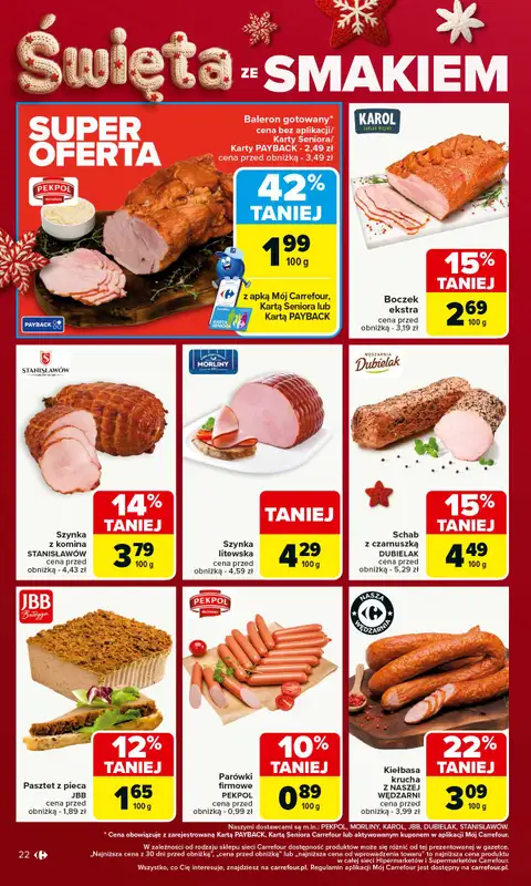 Carrefour - gazetka promocyjna Gazetka Carrefour od poniedziałku od poniedziałku 17.11 do soboty 22.11 - strona 22