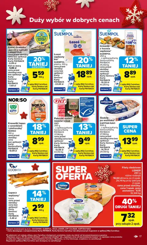 Carrefour - gazetka promocyjna Gazetka Carrefour od poniedziałku od poniedziałku 17.11 do soboty 22.11 - strona 17