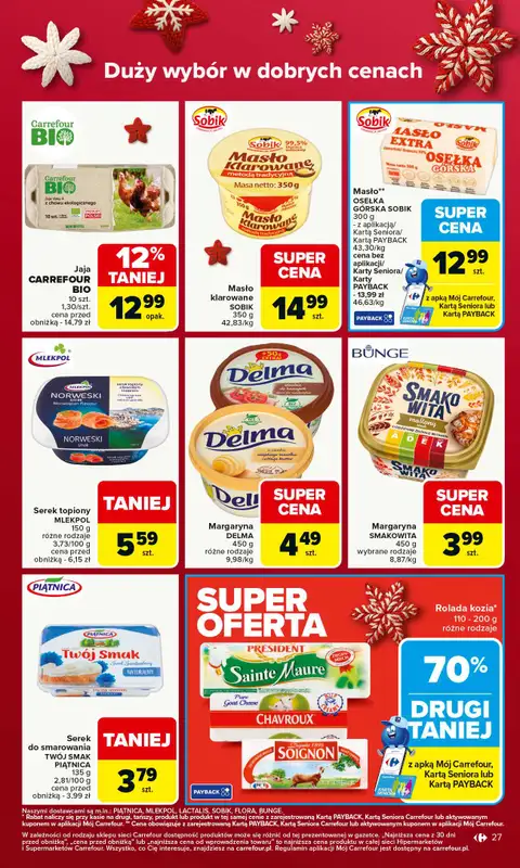 Carrefour - gazetka promocyjna Gazetka Carrefour od poniedziałku od poniedziałku 17.11 do soboty 22.11 - strona 27