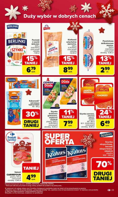 Carrefour - gazetka promocyjna Gazetka Carrefour od poniedziałku od poniedziałku 17.11 do soboty 22.11 - strona 23