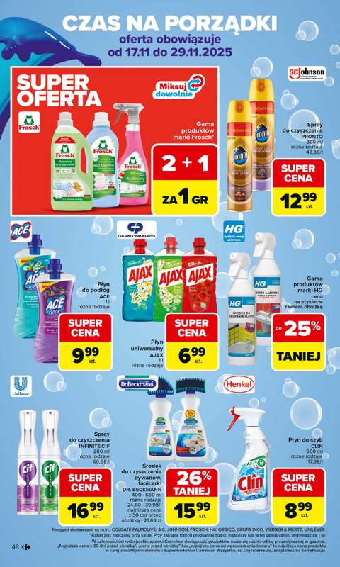 Carrefour - gazetka promocyjna Gazetka Carrefour od poniedziałku od poniedziałku 17.11 do soboty 22.11 - strona 48