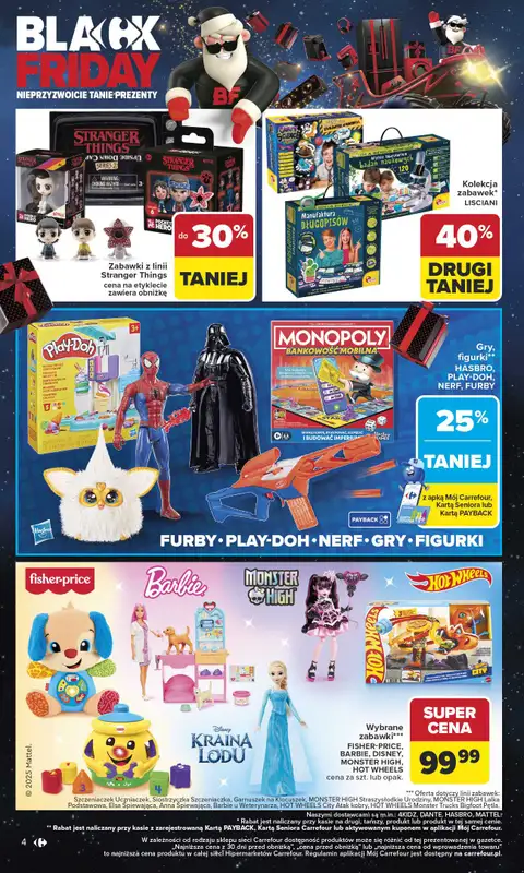Carrefour - gazetka promocyjna Gazetka Black Friday od poniedziałku od poniedziałku 17.11 do soboty 29.11 - strona 4