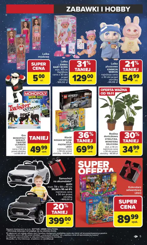 Carrefour - gazetka promocyjna Gazetka Black Friday od poniedziałku od poniedziałku 17.11 do soboty 29.11 - strona 5
