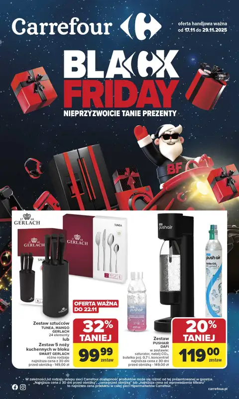 Carrefour - gazetka promocyjna Gazetka Black Friday od poniedziałku od poniedziałku 17.11 do soboty 29.11