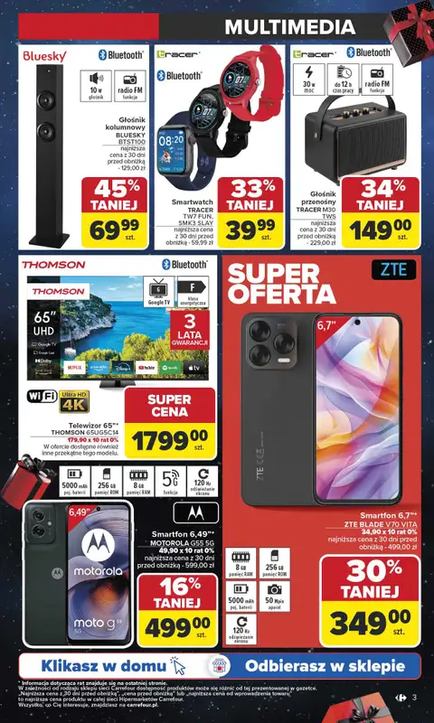 Carrefour - gazetka promocyjna Gazetka Black Friday od poniedziałku od poniedziałku 17.11 do soboty 29.11 - strona 3