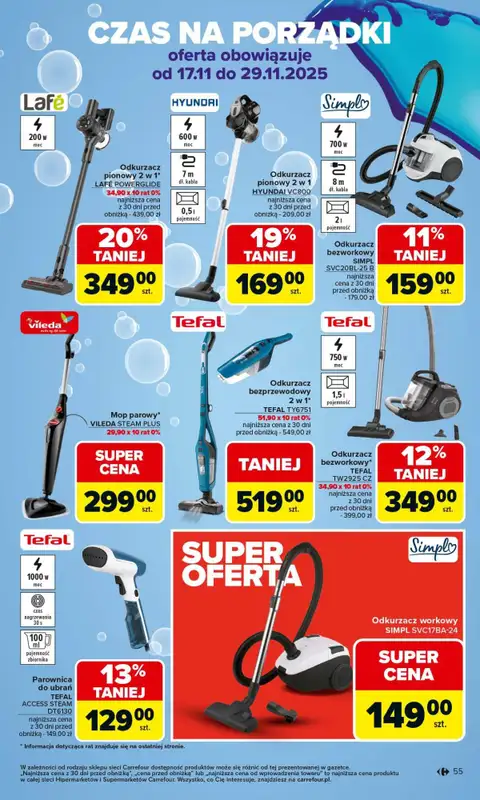 Carrefour Market - gazetka promocyjna Gazetka Carrefour Market od poniedziałku od poniedziałku 17.11 do soboty 22.11 - strona 55