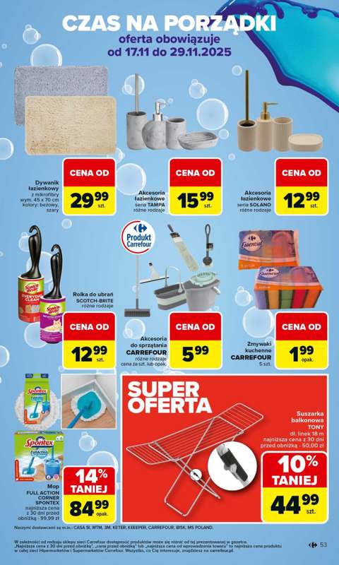 Carrefour Market - gazetka promocyjna Gazetka Carrefour Market od poniedziałku od poniedziałku 17.11 do soboty 22.11 - strona 53