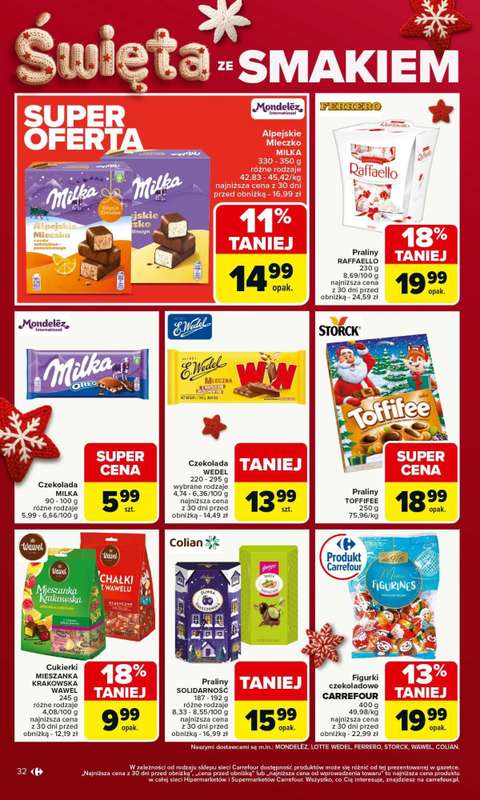 Carrefour Market - gazetka promocyjna Gazetka Carrefour Market od poniedziałku od poniedziałku 17.11 do soboty 22.11 - strona 32