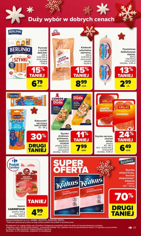 Carrefour Market - gazetka promocyjna Gazetka Carrefour Market od poniedziałku od poniedziałku 17.11 do soboty 22.11 - strona 23