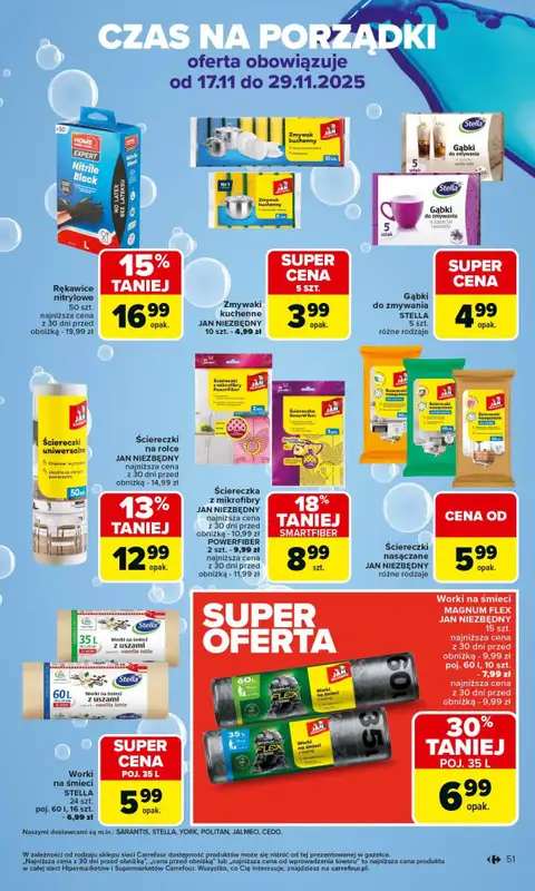 Carrefour Market - gazetka promocyjna Gazetka Carrefour Market od poniedziałku od poniedziałku 17.11 do soboty 22.11 - strona 51