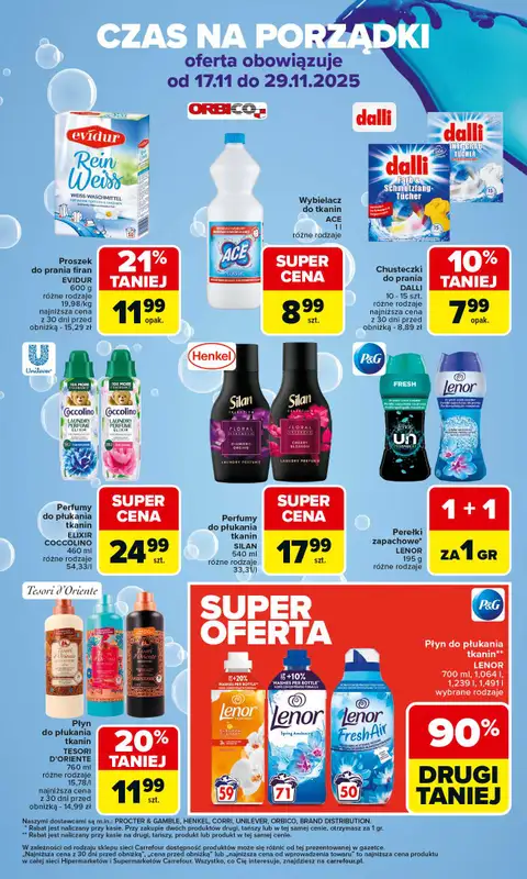 Carrefour Market - gazetka promocyjna Gazetka Czas na świąteczne porządki od poniedziałku od poniedziałku 17.11 do soboty 29.11 - strona 3