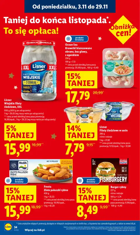 Lidl - gazetka promocyjna Oferta od poniedziałku od poniedziałku 17.11 do środy 19.11 - strona 34