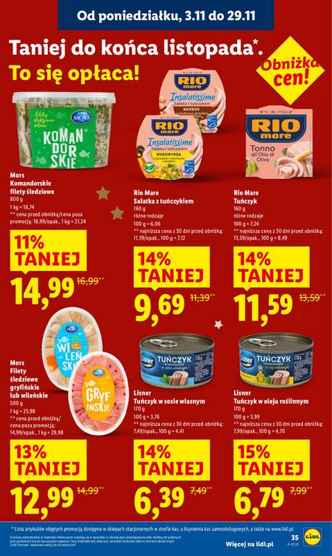 Lidl - gazetka promocyjna Oferta od poniedziałku od poniedziałku 17.11 do środy 19.11 - strona 35