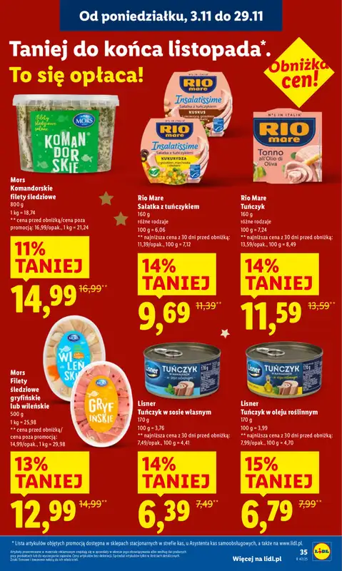 Lidl - gazetka promocyjna Oferta od poniedziałku od poniedziałku 17.11 do środy 19.11 - strona 35
