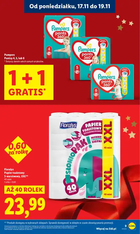 Lidl - gazetka promocyjna Oferta od poniedziałku od poniedziałku 17.11 do środy 19.11 - strona 9
