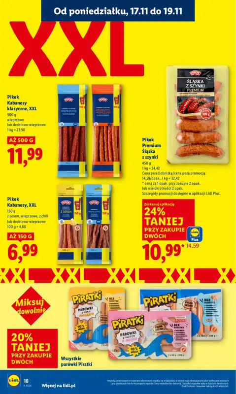 Lidl - gazetka promocyjna Oferta od poniedziałku od poniedziałku 17.11 do środy 19.11 - strona 18