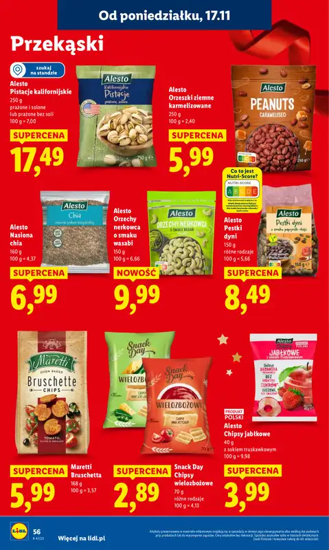 Lidl - gazetka promocyjna Oferta od poniedziałku od poniedziałku 17.11 do środy 19.11 - strona 56