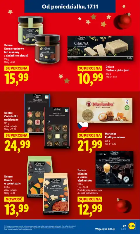Lidl - gazetka promocyjna Oferta od poniedziałku od poniedziałku 17.11 do środy 19.11 - strona 47