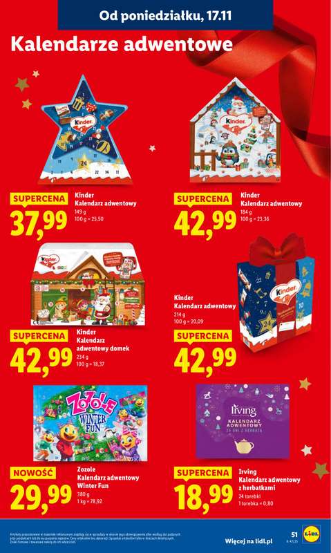 Lidl - gazetka promocyjna Oferta od poniedziałku od poniedziałku 17.11 do środy 19.11 - strona 51