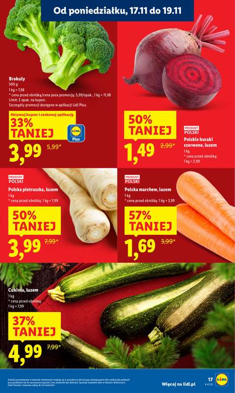Lidl - gazetka promocyjna Oferta od poniedziałku od poniedziałku 17.11 do środy 19.11 - strona 17