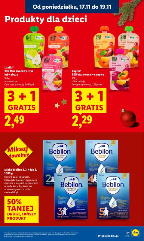 Lidl - gazetka promocyjna Oferta od poniedziałku od poniedziałku 17.11 do środy 19.11 - strona 61