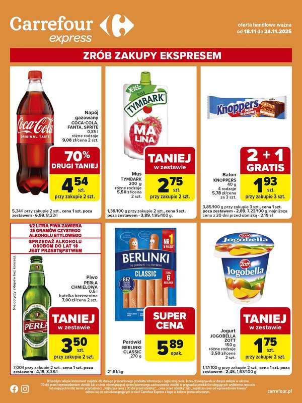 Carrefour Express - gazetka promocyjna Gazetka Express od wtorku 18.11 do poniedziałku 24.11 - strona 2
