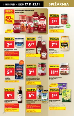 Biedronka - gazetka promocyjna Od poniedziałku od poniedziałku 17.11 do niedzieli 23.11 - strona 52