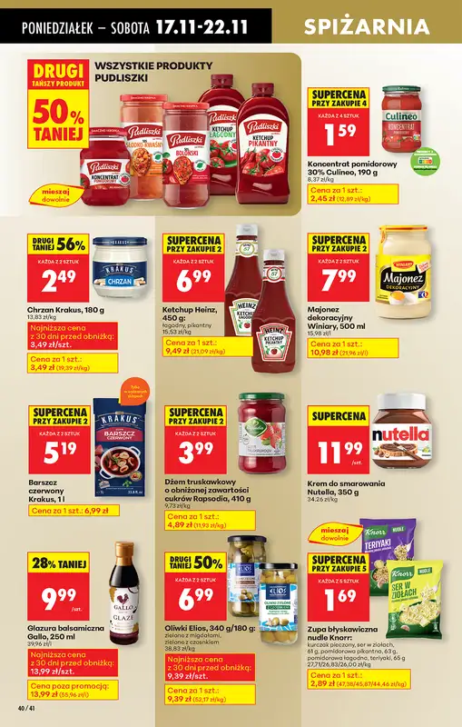 Biedronka - gazetka promocyjna Od poniedziałku od poniedziałku 17.11 do niedzieli 23.11 - strona 52