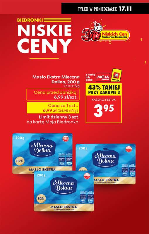 Biedronka - gazetka promocyjna Od poniedziałku, Z ladą tradycyjną od poniedziałku 17.11 do niedzieli 23.11 - strona 3