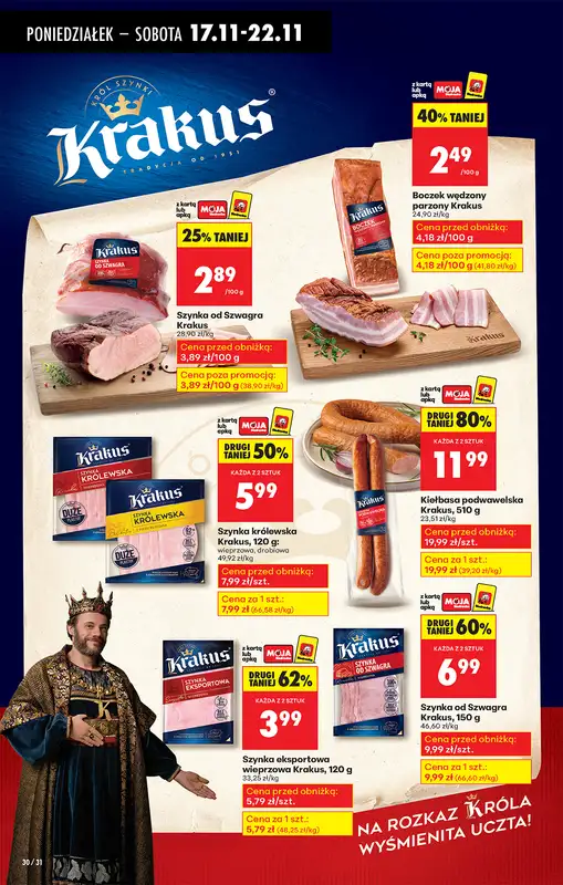 Biedronka - gazetka promocyjna Od poniedziałku, Z ladą tradycyjną od poniedziałku 17.11 do niedzieli 23.11 - strona 40