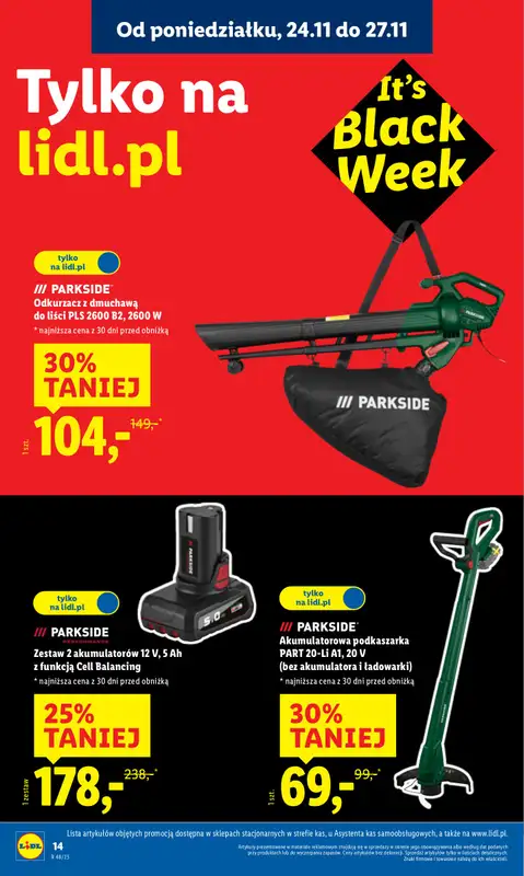 Lidl - gazetka promocyjna Katalog od poniedziałku 24.11 do soboty 29.11 - strona 16