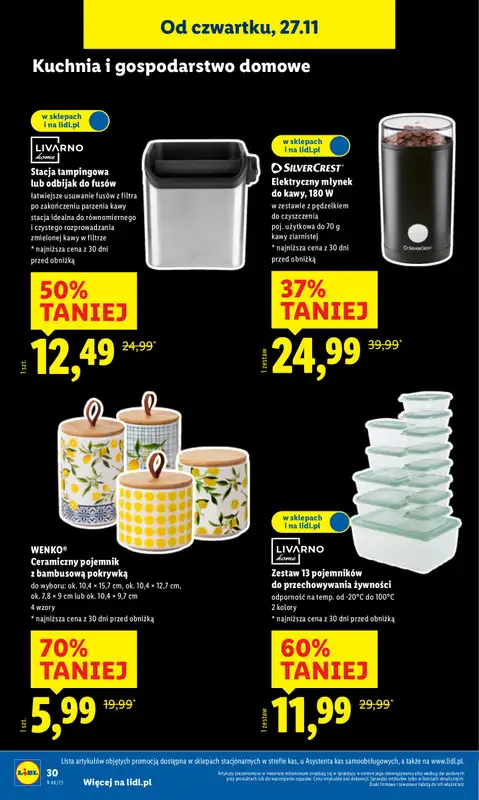 Lidl - gazetka promocyjna Katalog od poniedziałku 24.11 do soboty 29.11 - strona 34