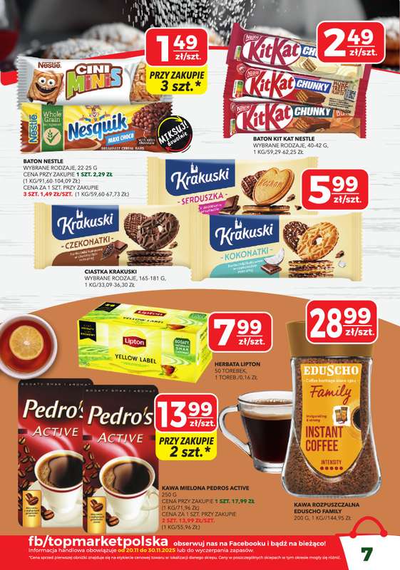 Top Market - gazetka promocyjna Gazetka od czwartku 20.11 do niedzieli 30.11 - strona 7