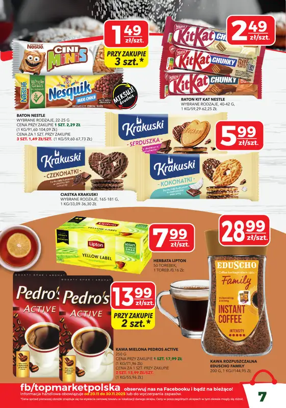 Top Market - gazetka promocyjna Gazetka od czwartku 20.11 do niedzieli 30.11 - strona 7