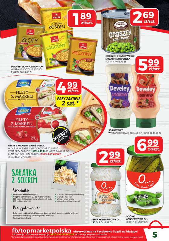 Top Market - gazetka promocyjna Gazetka od czwartku 20.11 do niedzieli 30.11 - strona 5