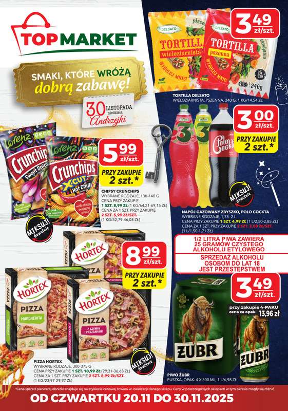 Top Market - gazetka promocyjna Gazetka od czwartku 20.11 do niedzieli 30.11