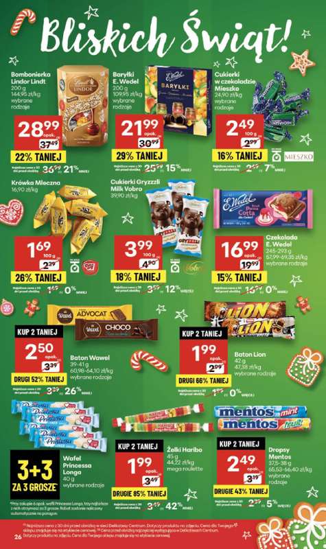 Delikatesy Centrum - gazetka promocyjna Gazetka  do środy 26.11 - strona 26