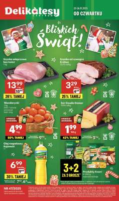 Delikatesy Centrum - gazetka promocyjna Gazetka  do środy 26.11