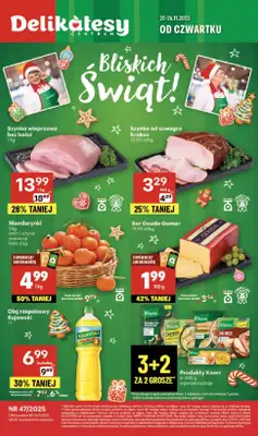 Delikatesy Centrum - gazetka promocyjna Gazetka  do środy 26.11