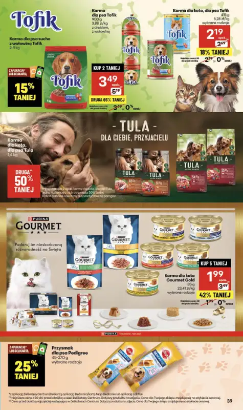 Delikatesy Centrum - gazetka promocyjna Gazetka  do środy 26.11 - strona 39