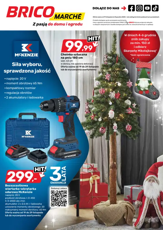 Bricomarche - gazetka promocyjna Gazetka od środy 19.11 do środy 24.12